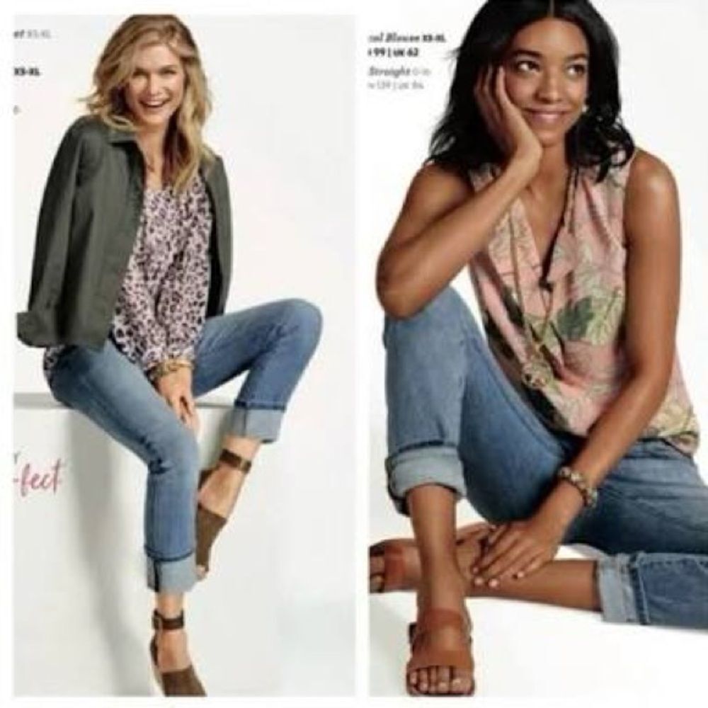 CAbi high straight 5309 light wash jeans